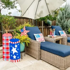 Pot Stakes^The Round Top Collection Stars & Stripes Firecracker Yard Display