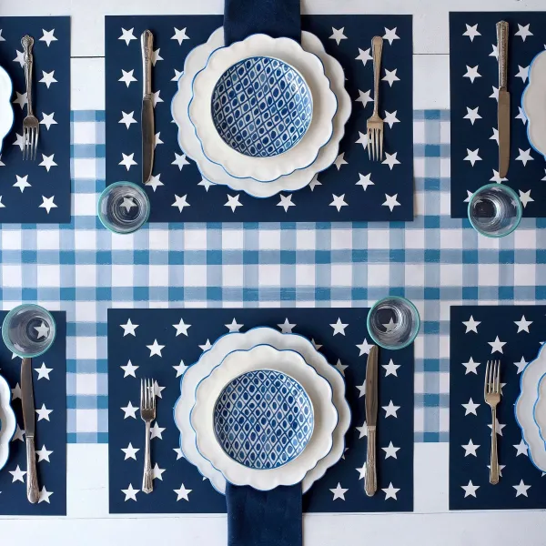 Kitchen & Dining^Hester & Cook Stars On Blue Placemat Sheets