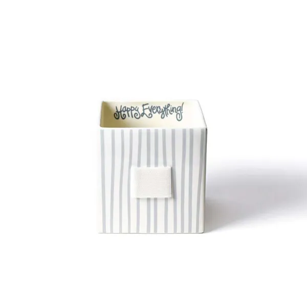 Diy Containers^Happy Everything Stone Mini Stripe Medium Nesting Cube By !
