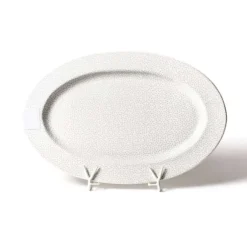 Table Decor^Happy Everything Stone Small Dot Big Oval Platter By !