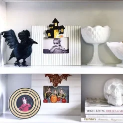 Table Decor^Happy Everything Stone Stripe Mini Frame By !