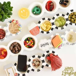 Kitchen & Dining^Happy Everything Stone Stripe Mini Trio Bowl By !