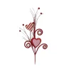 Floral^Liberty Floral Stripe Heart Spray