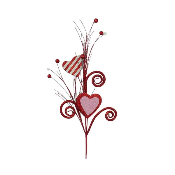 Sprays^Liberty Floral Stripe Heart Spray