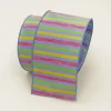 Ribbon^Farrisilk Stripe Pastel Ribbon, 4" X 10Yd