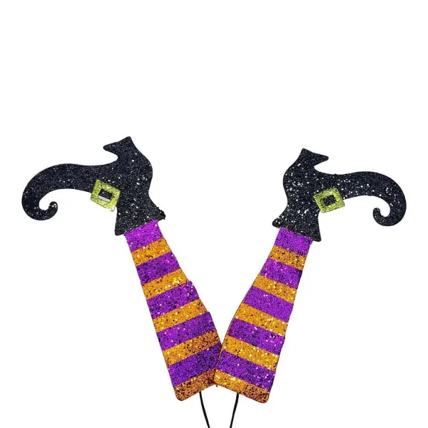 Door Decor^Craig Bachman Striped Glitter Witch Legs