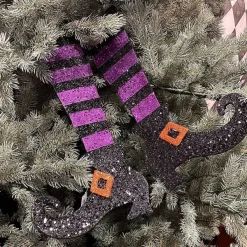Door Decor^Craig Bachman Striped Glitter Witch Legs