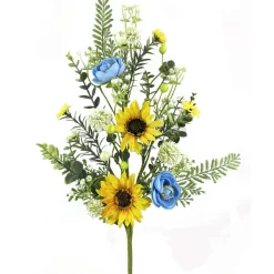 Floral Decor^Liberty Floral Sunflower Ranunculus Spray