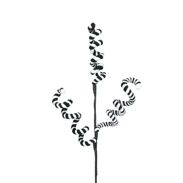 Sprays^Craig Bachman Swirl Branch Spray Black And White