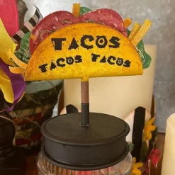 Table Decor^The Round Top Collection Tacos, Tacos, Tacos Finial