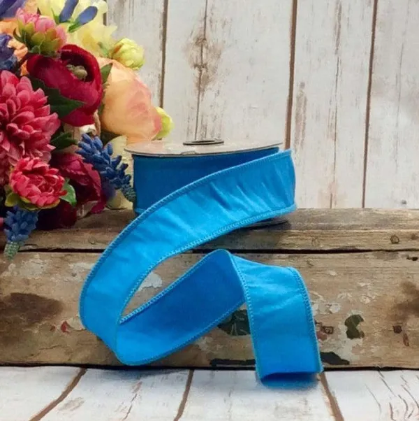 Spring Ribbon^D. Stevens Taffeta Blue Ribbon, 1.5" X 10Yd