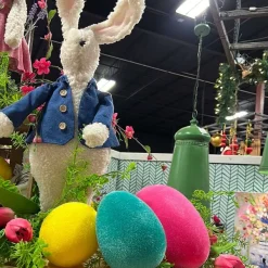 Home Accents^180 Degrees Teal Flocked Eggs