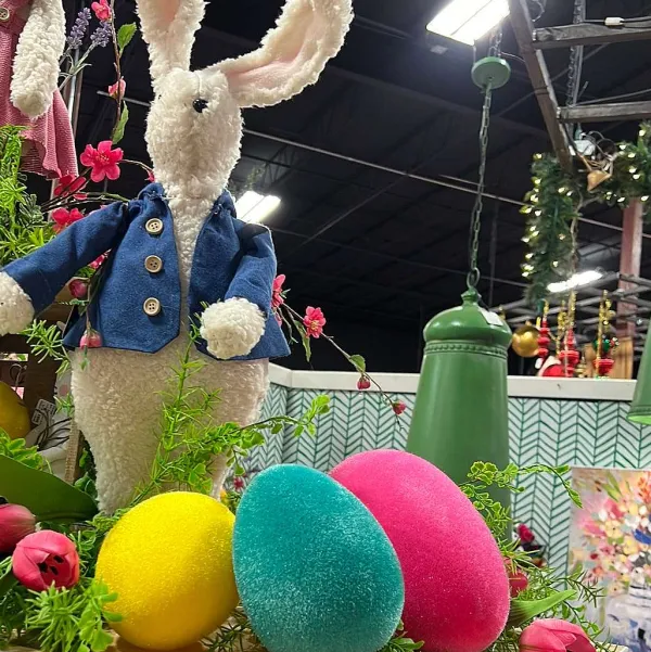 Figurines^180 Degrees Teal Flocked Eggs