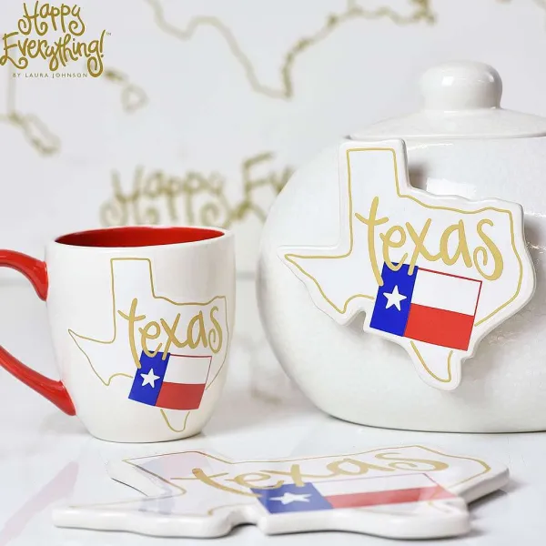 Kitchen & Dining^Happy Everything Texas Motif Mug By !