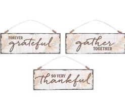 Focal Points^Burton & Burton Thankful Fall Plaid Sign