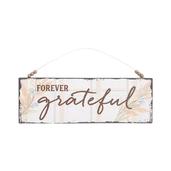 Focal Points^Burton & Burton Thankful Fall Plaid Sign
