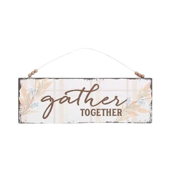 Signs^Burton & Burton Thankful Fall Plaid Sign