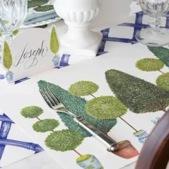 Party Diy^Hester & Cook Topiary Garden Placemat Sheets