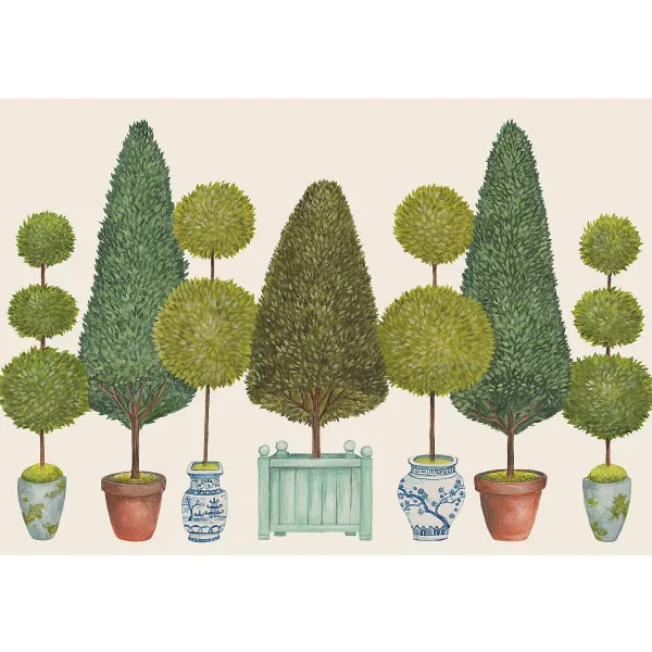 Party Diy^Hester & Cook Topiary Garden Placemat Sheets