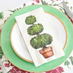 Spring^Hester & Cook Topiary Guest Napkin Set
