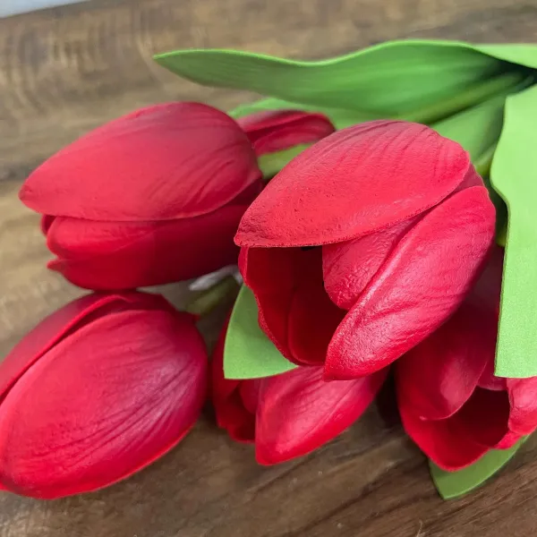 Floral Decor^CRI Tulip Bundle, Red