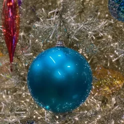 Spring^Farrisilk Turquoise Candy Apple Ball Ornament, 4"