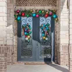Spring^Farrisilk Turquoise Glitter Ball Ornament, 6