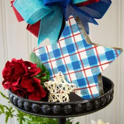 Home Accents^The Round Top Collection Two-Sided Star Tier Sitter