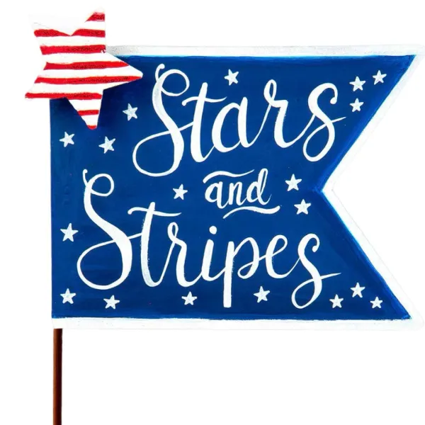 Wall Decor^The Round Top Collection Usa & Stars Stripes Pennants