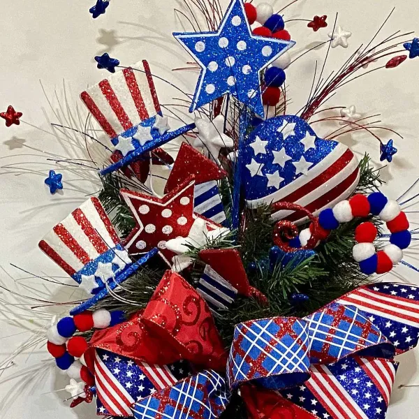 Sprays^Liberty Floral Usa Top Hat Spray