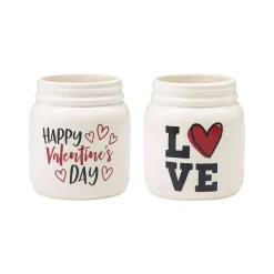 Table Decor^Burton & Burton Valentine's Day Mason Jar