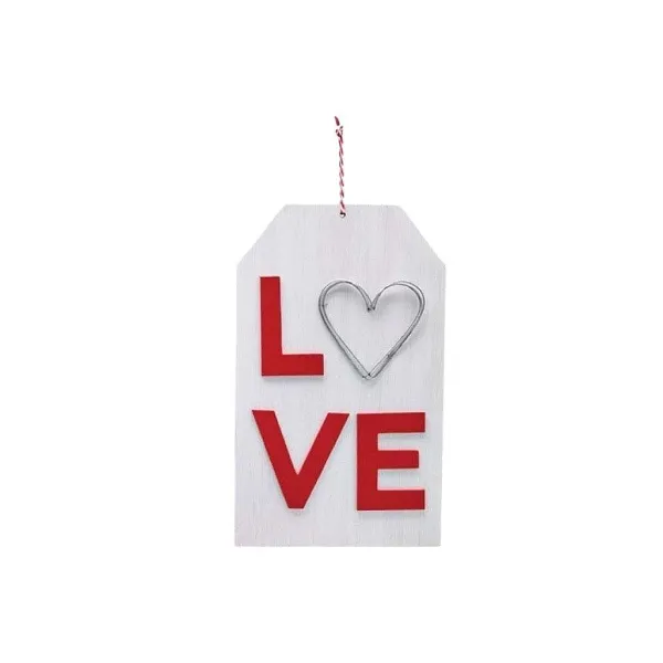 Signs^Burton & Burton Valentine's Tag Wall Hanging