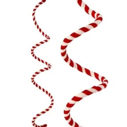 Wall Decor^Regency Velvet Red And White Striped Rope