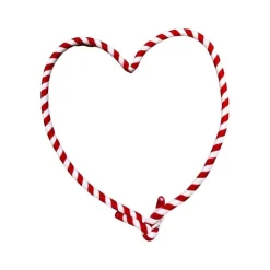 Garlands^Regency Velvet Red And White Striped Rope
