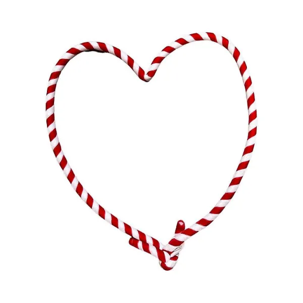 Garlands^Regency Velvet Red And White Striped Rope