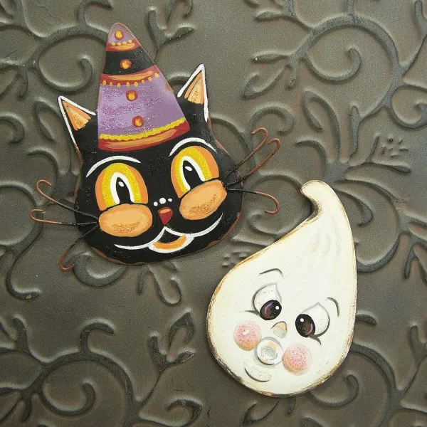 Wall Decor^The Round Top Collection Vintage Halloween Magnets