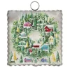 Wall Decor^The Round Top Collection Vintage Wreath Of Houses Mini Gallery Art
