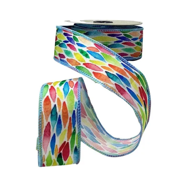 Spring Ribbon^D. Stevens Water Color Stroke Ribbon