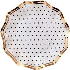 Spring^Sophistiplate Wavy Appetizer Bowl, Blanc & Noir