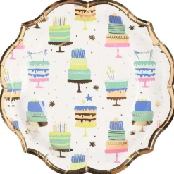 Kitchen & Dining^Sophistiplate Wavy Appetizer Plate, Patterned Birthday