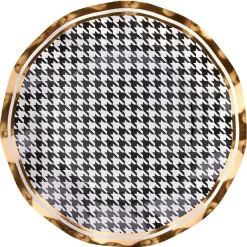 Kitchen & Dining^Sophistiplate Wavy Salad Plate, Blanc & Noir