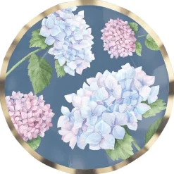 Party Diy^Sophistiplate Wavy Salad Plate, Hydrangeas