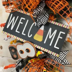 Hanging Decor^Craig Bachman Welcome Home Candy Corn Sign