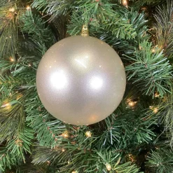 Ball Ornaments^Farrisilk White Candy Apple Ball Ornament, 6"