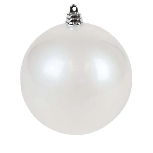 Ball Ornaments^Farrisilk White Candy Apple Ball Ornament, 8"