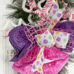 Ribbon^Craig Bachman White Conversation Hearts Ribbon