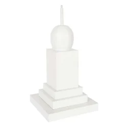Table Decor^The Round Top Collection White Display Pole, Medium