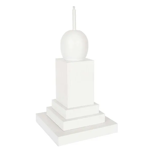 Table Decor^The Round Top Collection White Display Pole, Medium