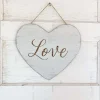 Focal Points^Burton & Burton White Hanging Love Heart