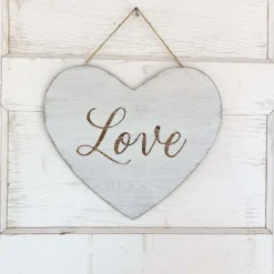 Wall Decor^Burton & Burton White Hanging Love Heart